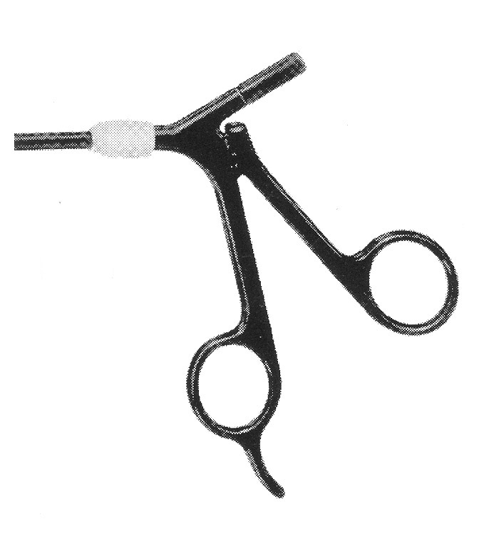 İZOLELİ ENDO  KAVRAMA FORSEPS K MODEL SAP ÇAP: 10MM L:43CM